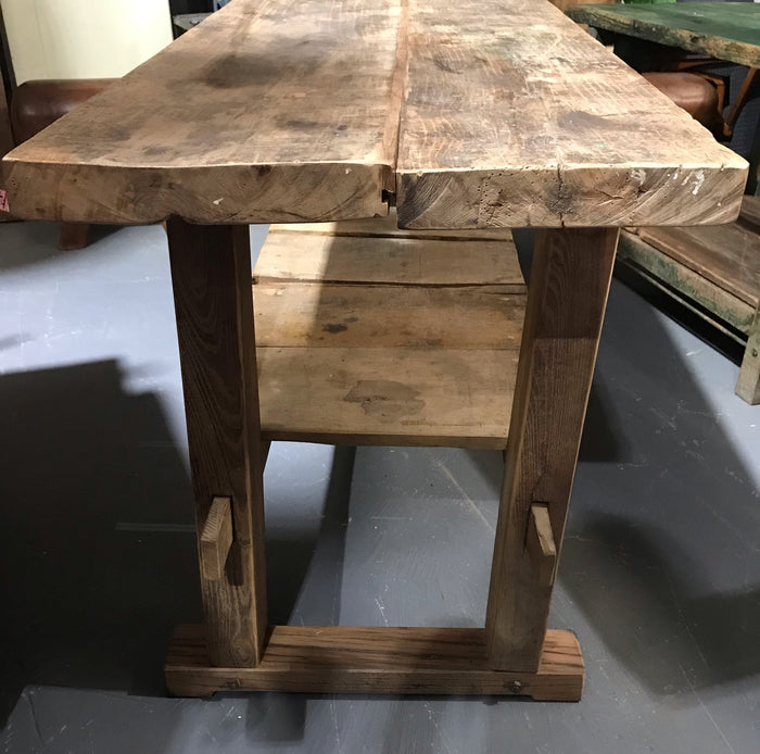 Vintage European Kitchen Island Table / Work Bench #4014