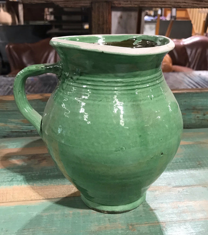 Old Stock (Never Used)  Hungarian  Glased Terracotta Pot #4020