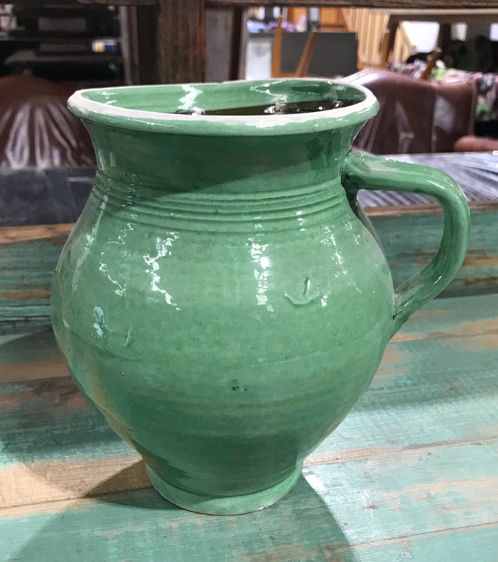Old Stock (Never Used)  Hungarian  Glased Terracotta Pot #4020