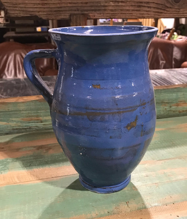 Old Stock (Never Used )  Hungarian  Glased Terracotta Pot #4021