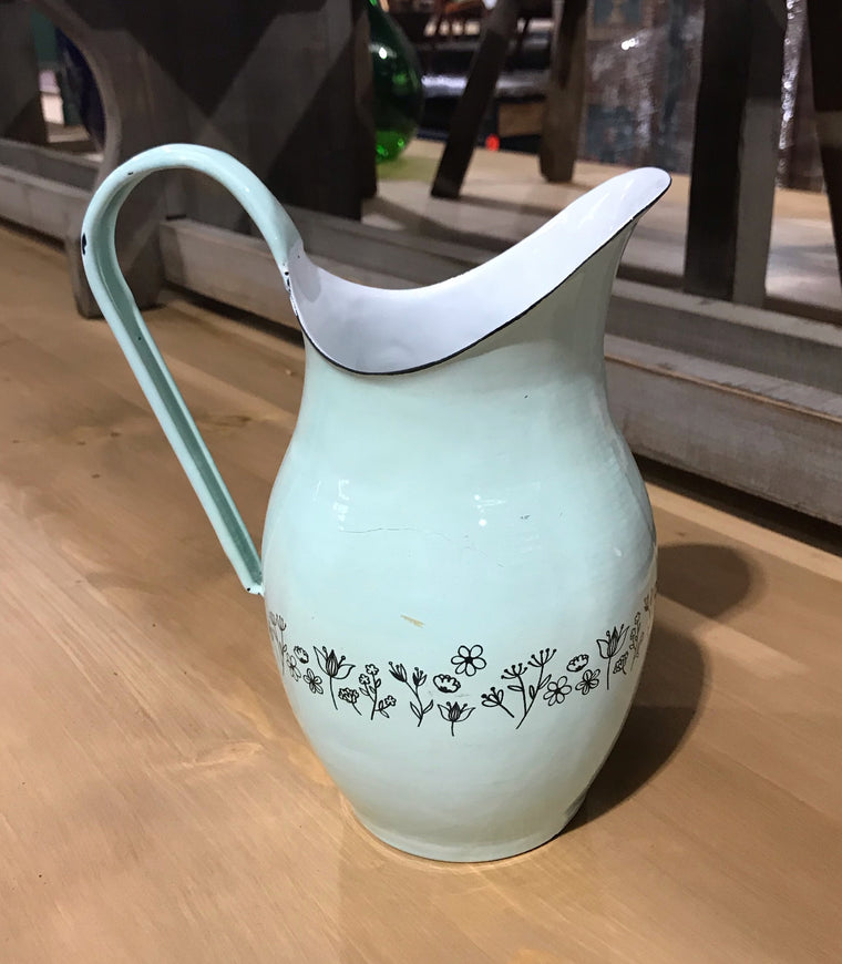 Old Stock (Never Used) European Enamel Pitcher #4022