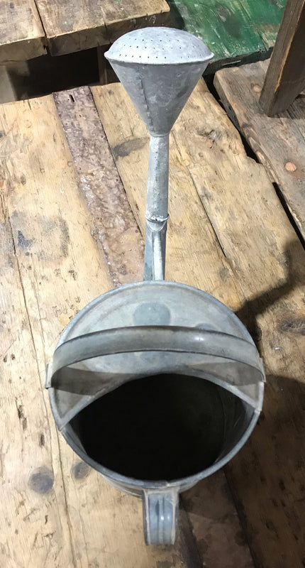 European Vintage Galvenized Watering Can  #4025