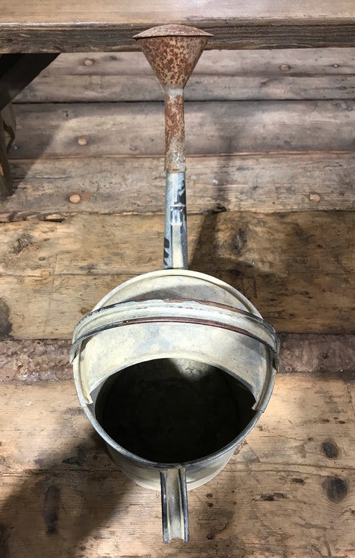 European Vintage  Galvenized Watering Can  #4026