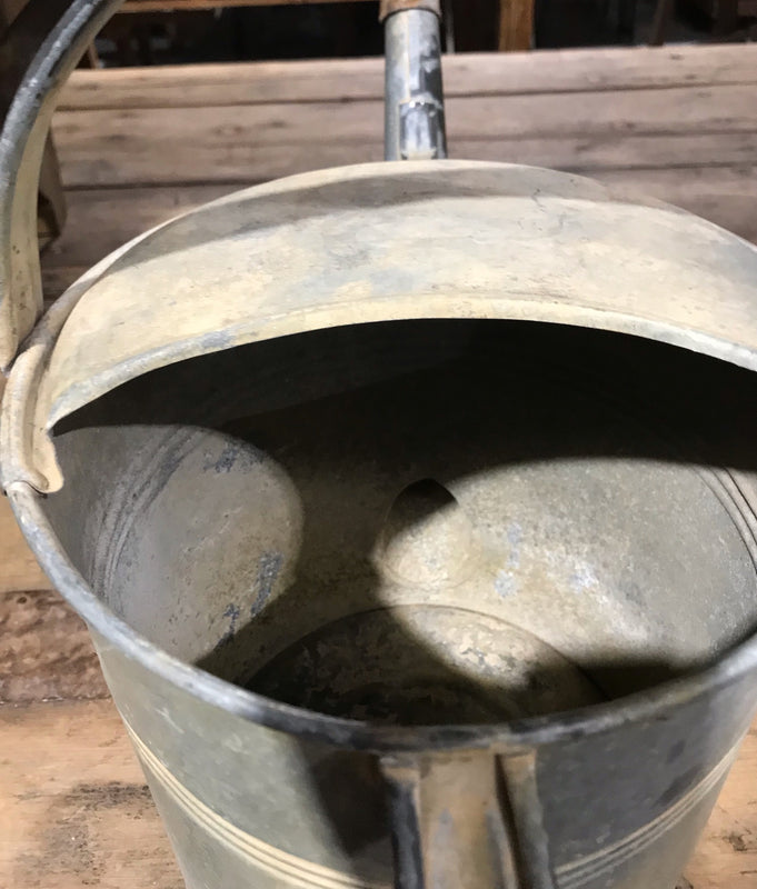 European Vintage  Galvenized Watering Can  #4026