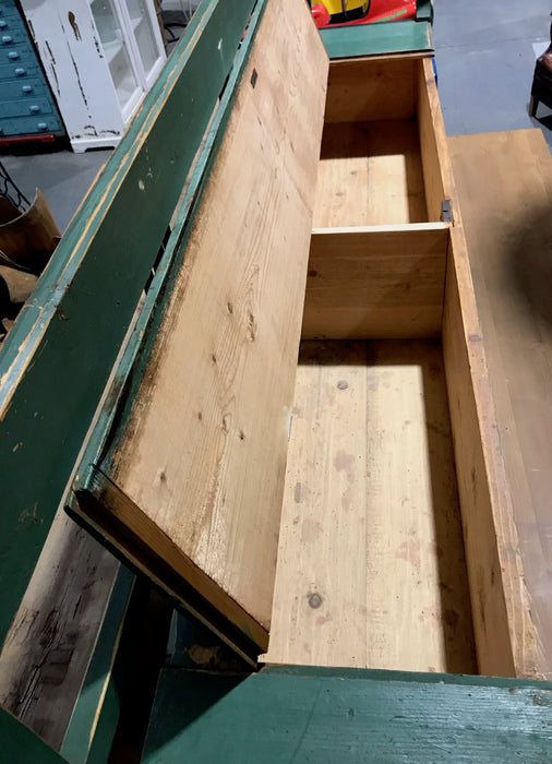 Vintage  Hungarian Box Bench Seat  #4030