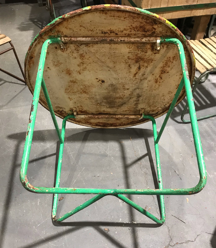 Vintage Round Metal  Garden Table  #4031