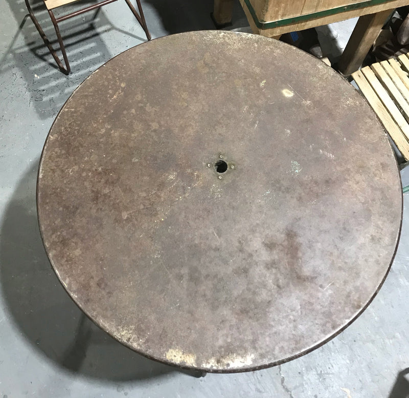 Vintage Round Metal  Garden Table  #4032