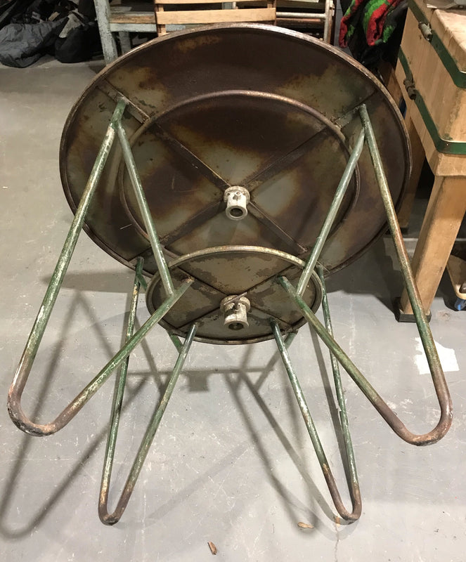 Vintage Round Metal  Garden Table  #4032