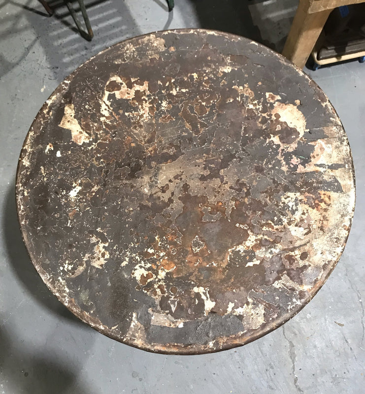 Vintage Round Metal  Garden Table  ONLY #4033