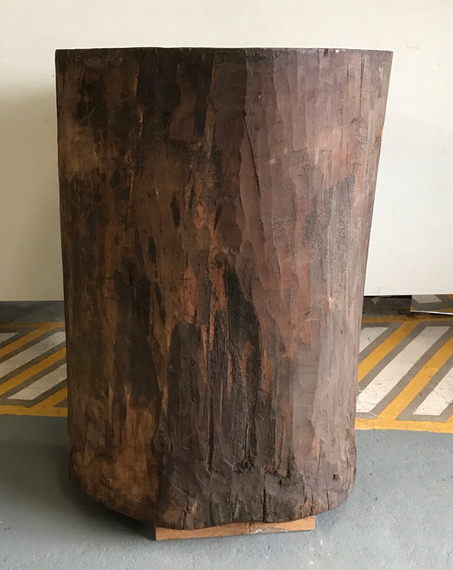 Vintage European Oak  Wooden Hollow Log #4045