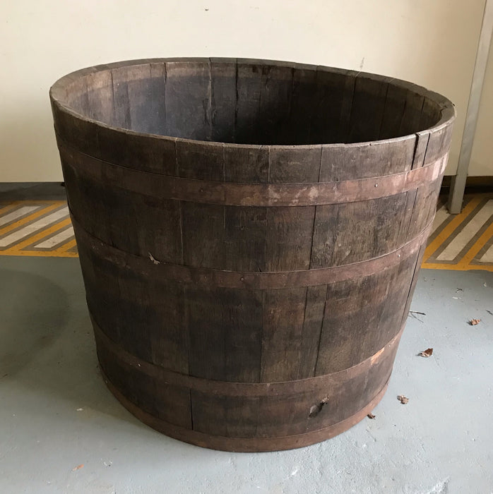 Vintage  French Oak Round  Wine Barrel  #4048