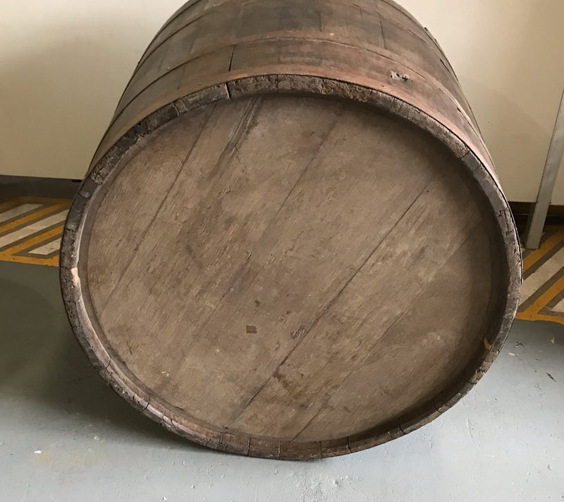 Vintage  French Oak Round  Wine Barrel  #4048