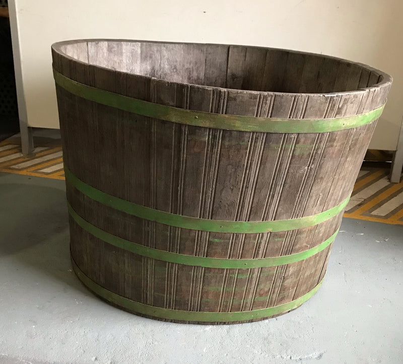 Vintage  French Oak Round  Wine Barrel  #4049 Byron