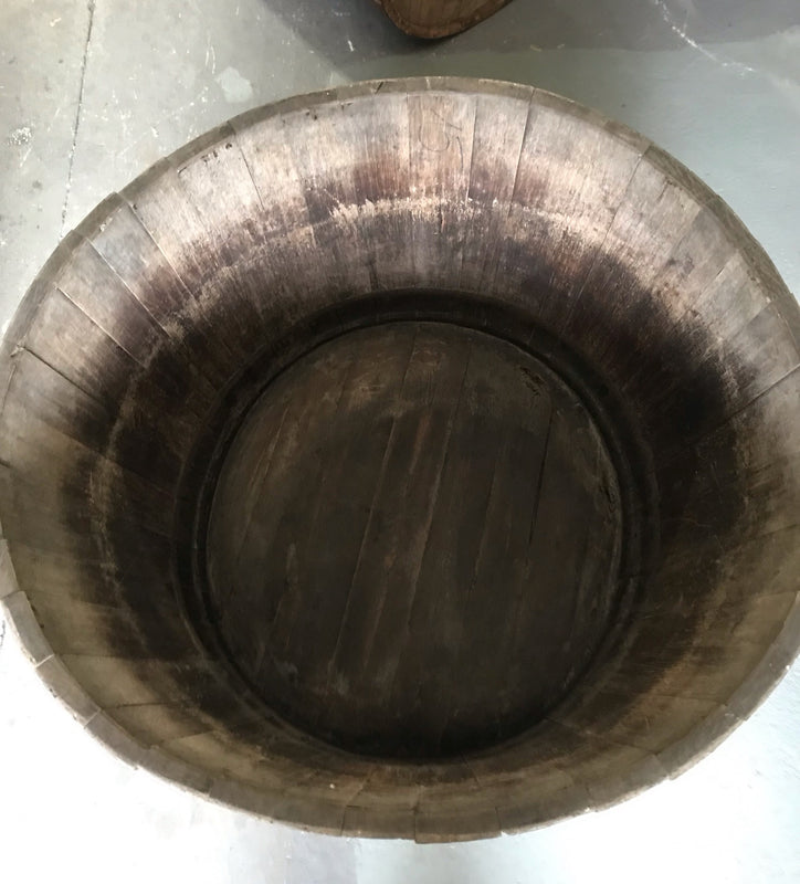 Vintage  French Oak Round  Wine Barrel  #4049 Byron