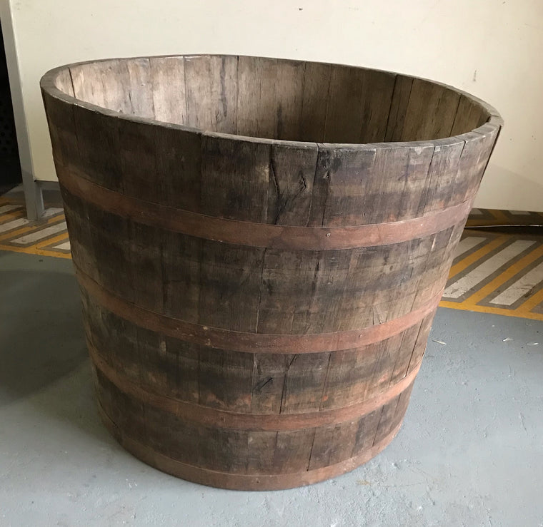 Vintage  French Oak Round  Wine Barrel  #4050