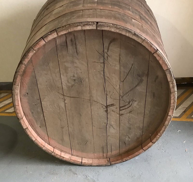 Vintage  French Oak Round  Wine Barrel  #4050