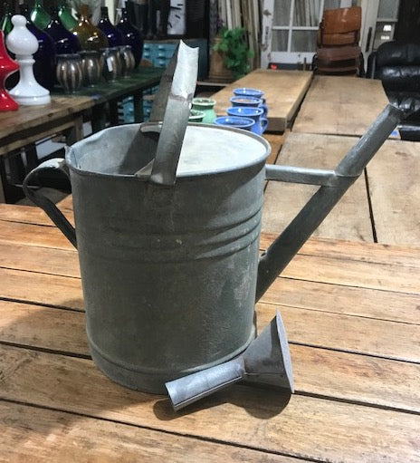 European Vintage  Galvenized Watering Can  #4058