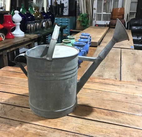 European Vintage  Galvenized Watering Can  #4058