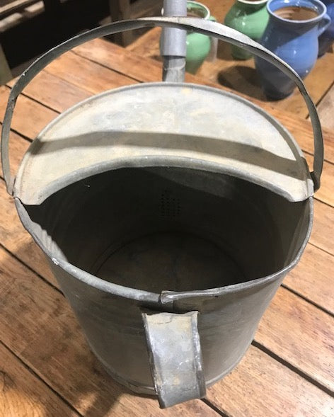 European Vintage  Galvenized Watering Can  #4058