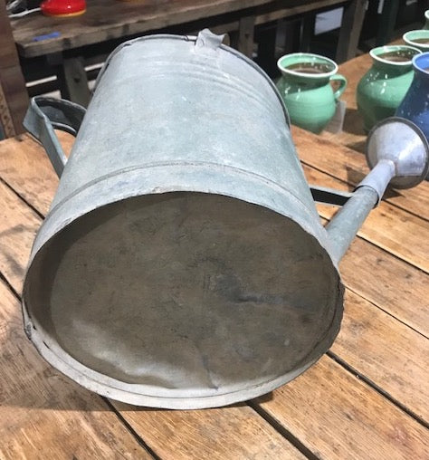 European Vintage  Galvenized Watering Can  #4058