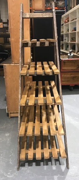 Vintage  Wooden Ladder Rack  #4056