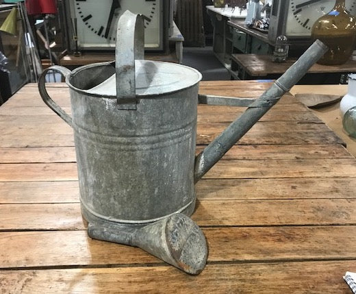 European Vintage  Galvenized Watering Can  #4059