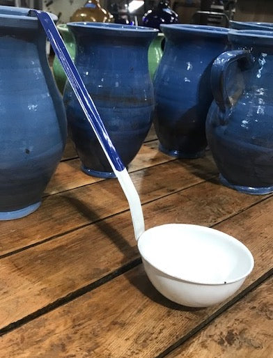 Old Stock (Never Used) European Enamel Soup Ladle #4070