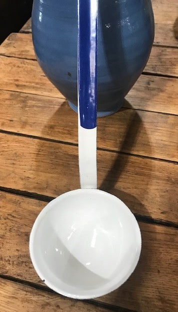 Old Stock (Never Used) European Enamel Soup Ladle #4070