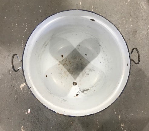 Vintage European Enamel  Cauldrons #4073