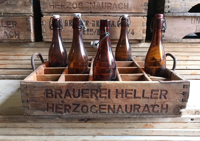 Vintage German Beer Crate  #4094