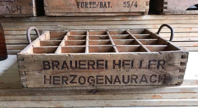Vintage German Beer Crate  #4094