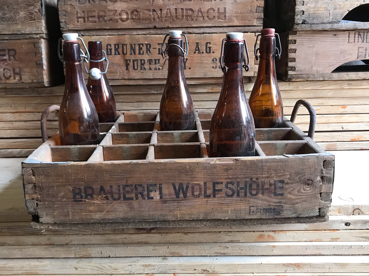 Vintage German Beer Crate  #4095