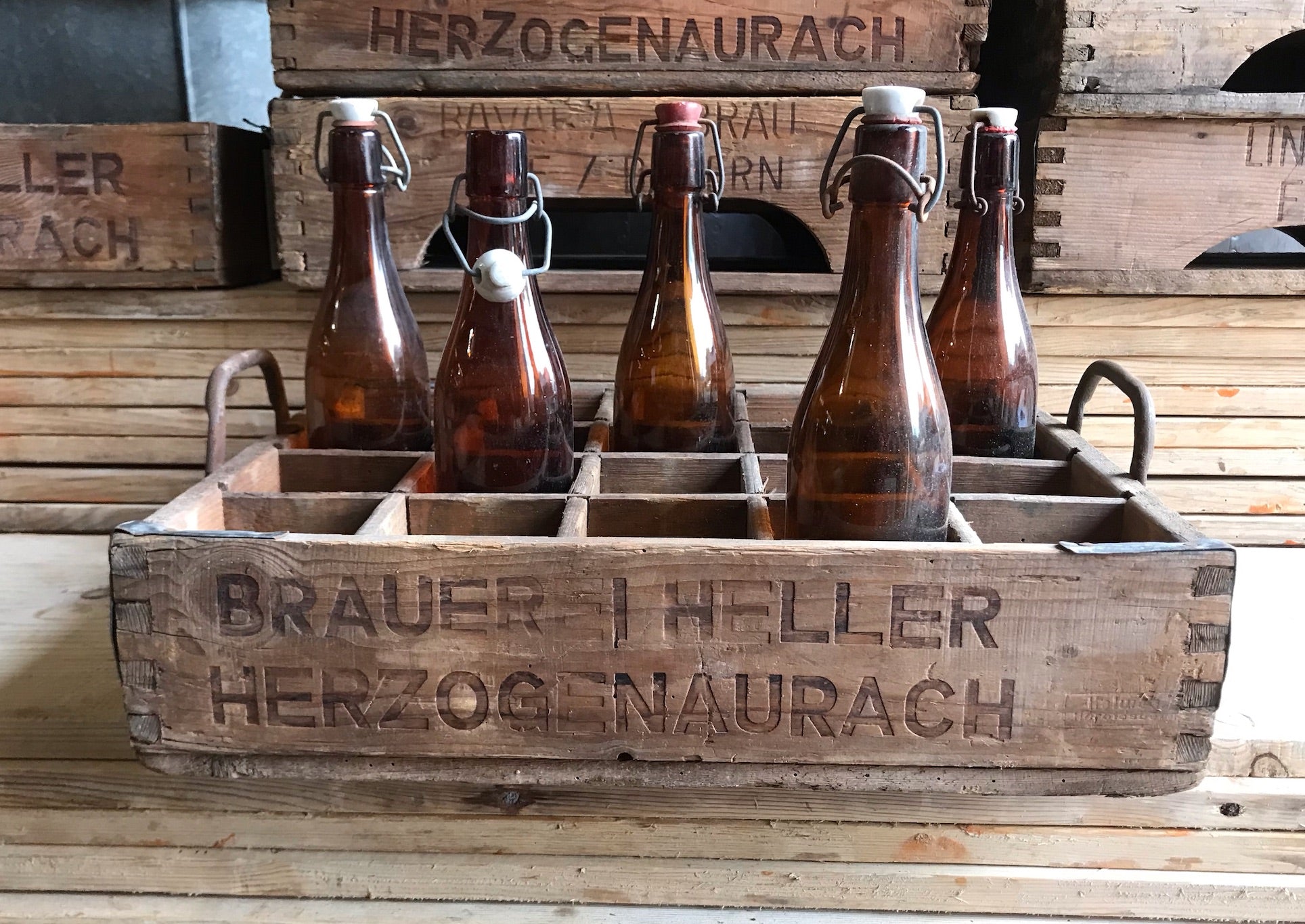 Vintage German Beer Crate  #4097