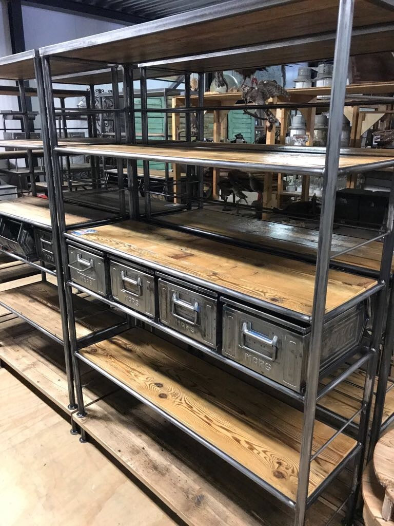 Vintage Industrial Shelving System Vintage Shelving Systems