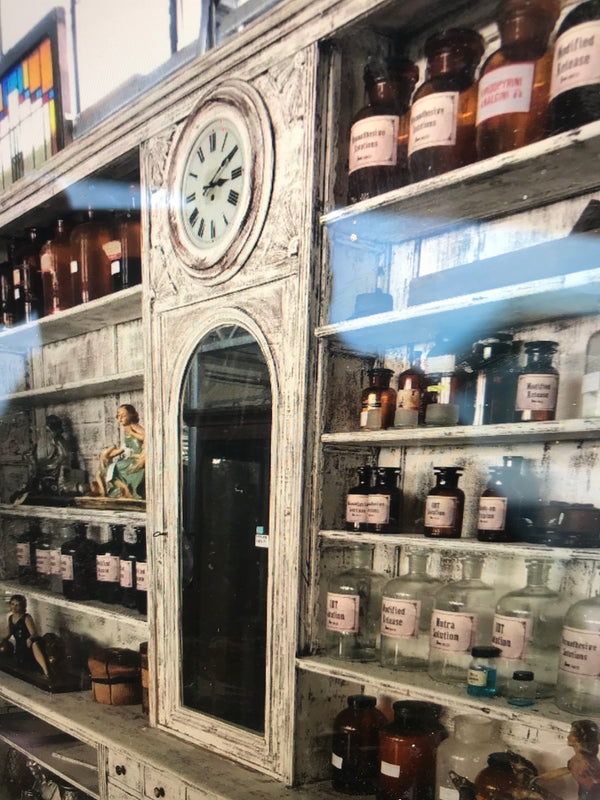 Vintage Dutch pharmacy cabinet  12 meters in total #0000