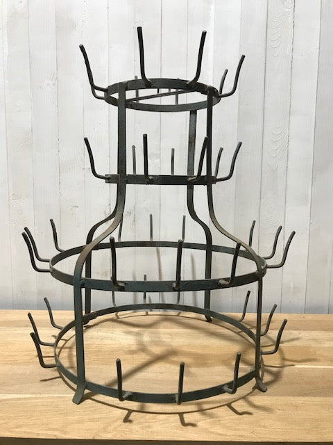 Vintage Bottle Drying Rack  #4122