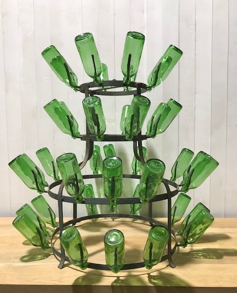 Vintage Bottle Drying Rack  #4122