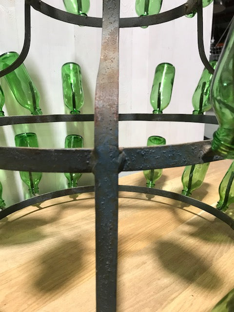 Vintage Bottle Drying Rack  #4122