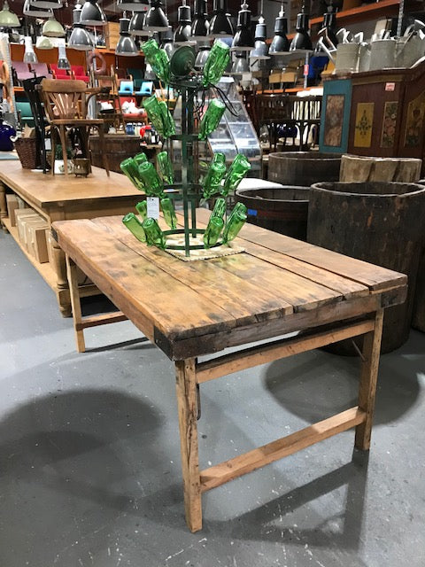 Vintage Foldable  Tressle Table  #4132