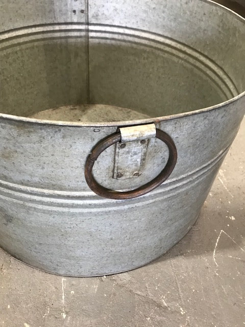 Vintage  European Metal Tub # 4134