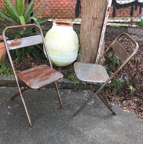 Vintage Foldable Metal Chair  # 4139 Byron