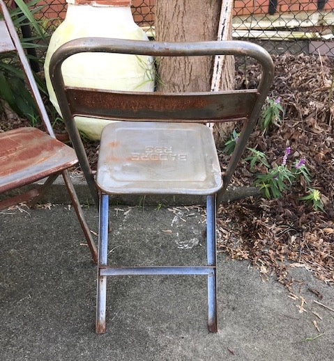 Vintage Foldable Metal Chair  # 4140  Byron