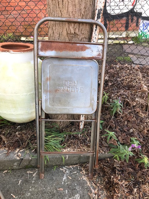 Vintage Foldable Metal Chair  # 4139 Byron