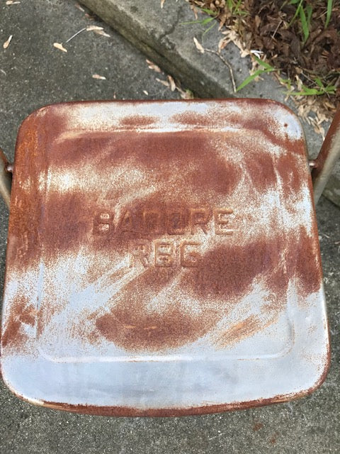Vintage Foldable Metal Chair  # 4139 Byron