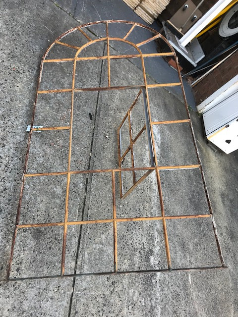 Industrial European Cast - Iron Window Frame #4138