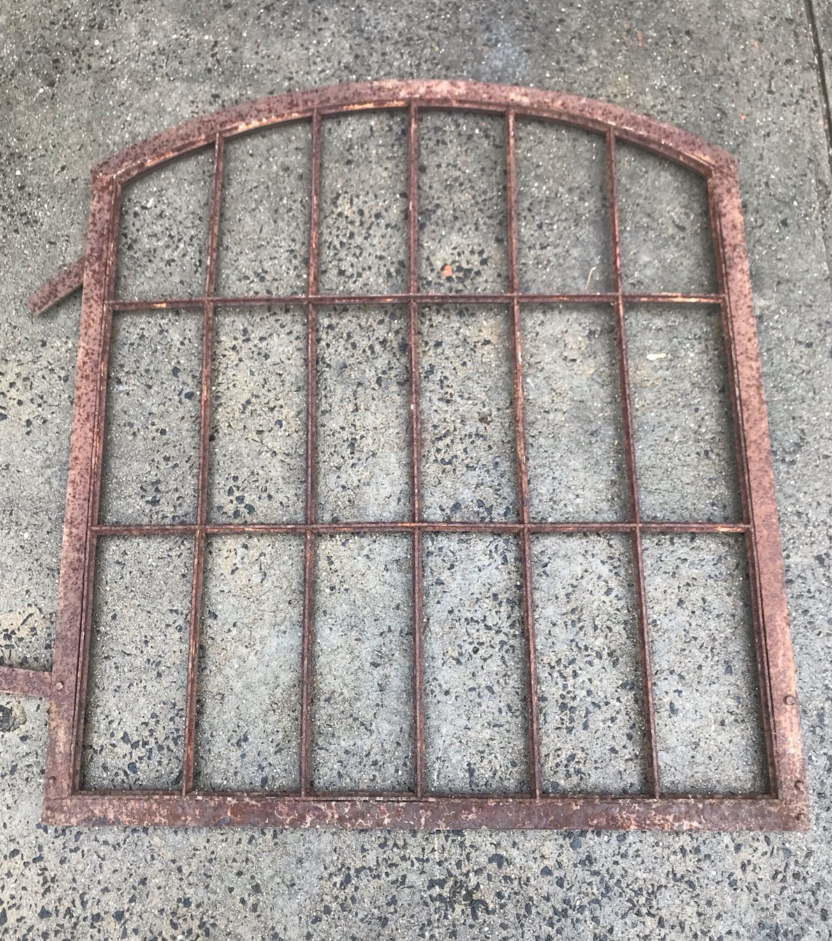 Industrial European Cast - Iron Window Frame #4141