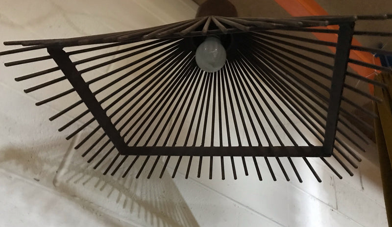 Vintage Metal "Cage" Light  #4150 Byron