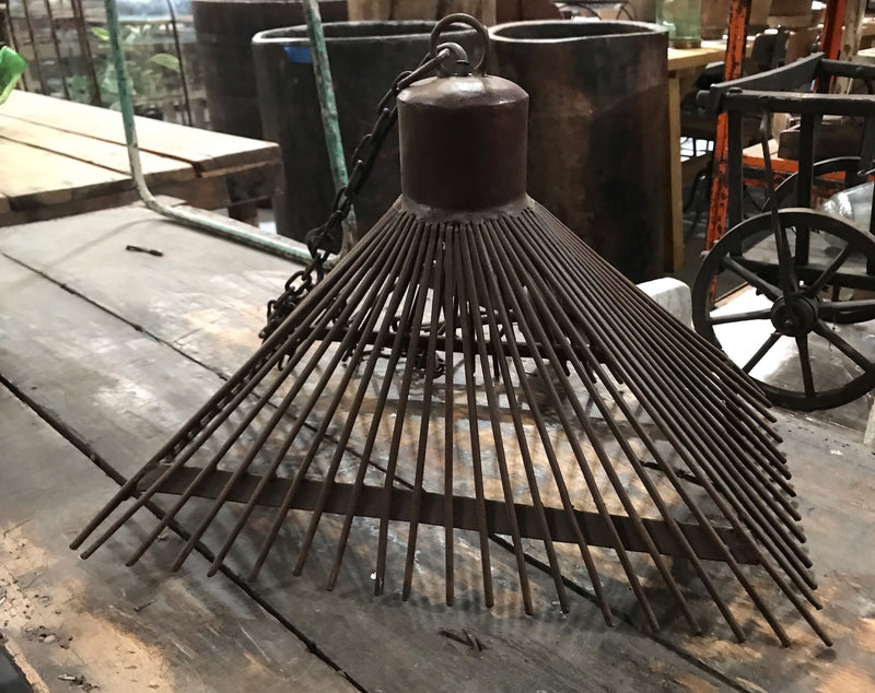 Vintage Metal "Cage" Light  #4150 Byron