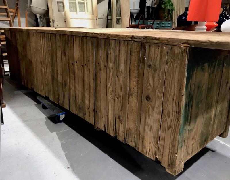 Vintage Industrial European Workbench / Kitchen Island  #2726