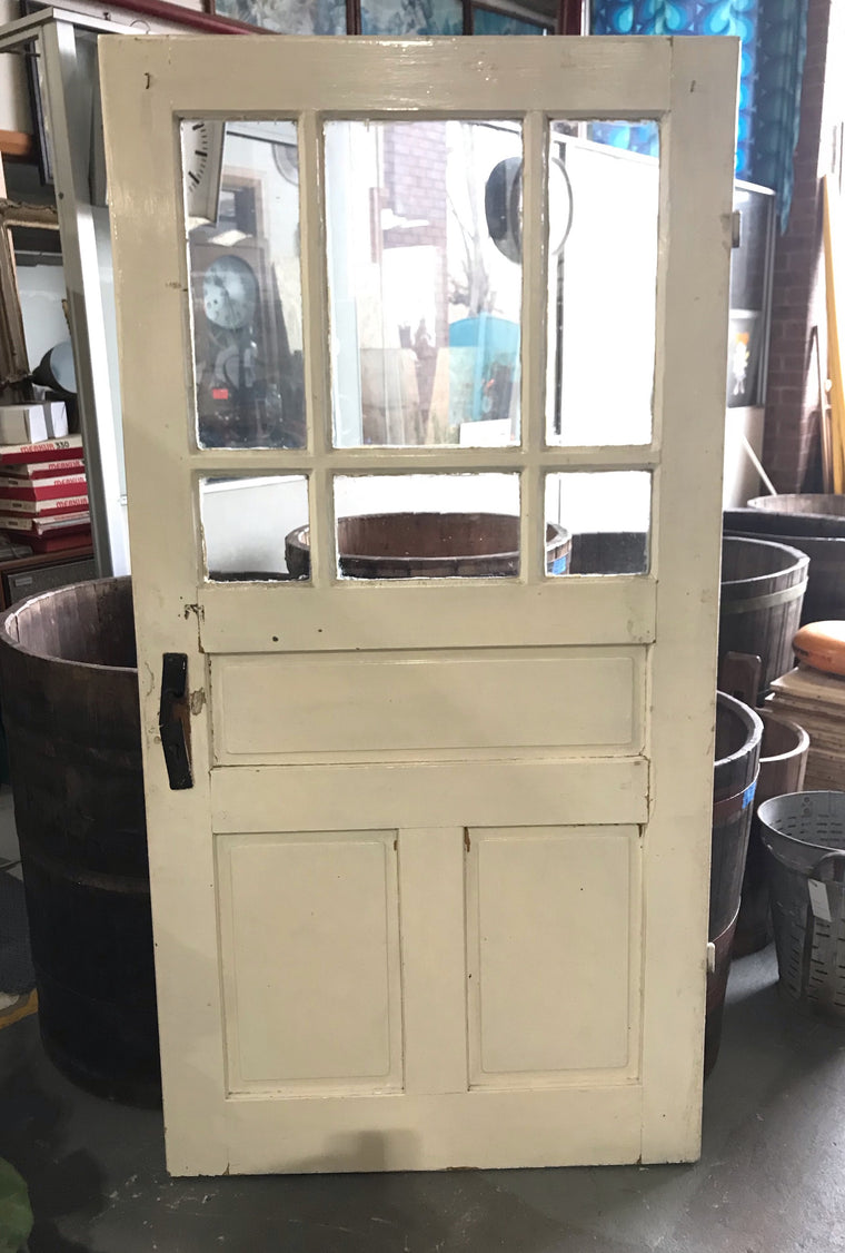 Vintage European Wooden  Door  #4153